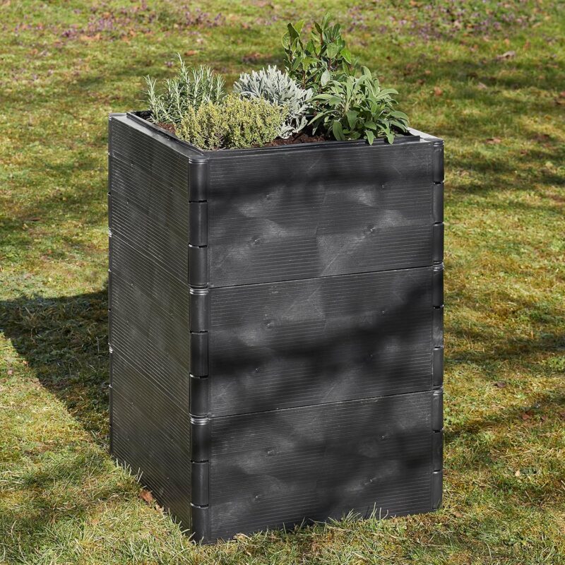Grizzly Hochbeet System 2 Set, für Garten und Balkon, Gemüsebeet, witterungsbeständig – Bild 5