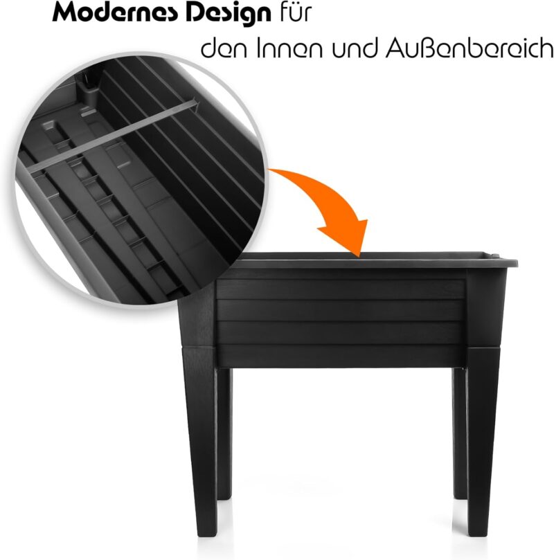 BigDean Hochbeet für Garten und Balkon aus wetterfestem Kunststoff - Made in Europe – Bild 6