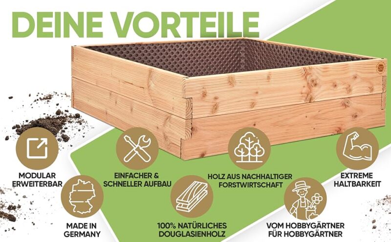 Truly Timber® Premium Hochbeet Zusatz Terraluxe, Wetterfest & Stilvoll | Flexibles System für maximales Wachstum – Bild 5