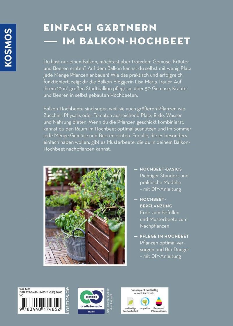 Kosmos | Mein Balkon-Hochbeet: Große Ernte auf kleinem Raum – Bild 2