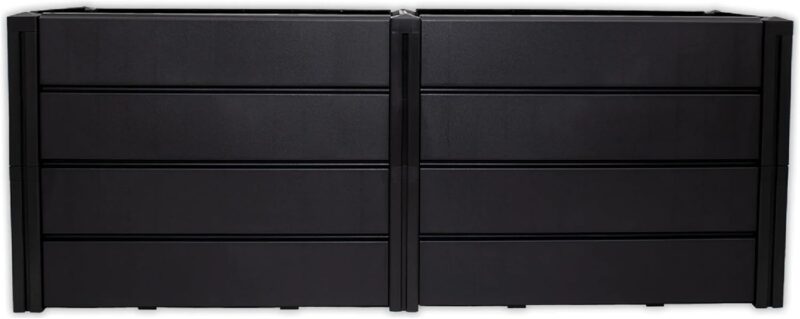 KHW | Hochwertiges Hochbeet | Demeter XL | schmal | platzsparend | 158 × 44 × 61 cm - 392 Liter | ideal für Urbane Gärten | nachhaltiges Gärtnern | fördert gesunde Ernten | Made in Germany – Bild 3