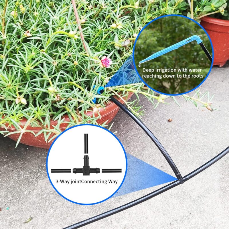 Solar Bewässerungssystem automatische Set, Automatisches Gartenbewässerungssystem mit 15 M Schlauch für Garten und Balkontopfpflanzen im Freien, Gemüse – Bild 4