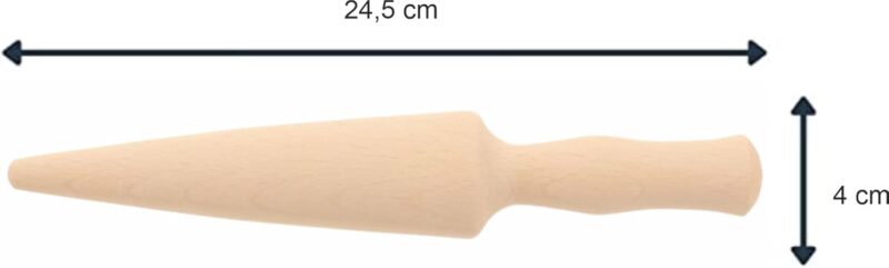 Teemando® Marken-Pflanzholz mit Scala aus unbehandeltem Buchenholz, 24,5 cm lang – Bild 6