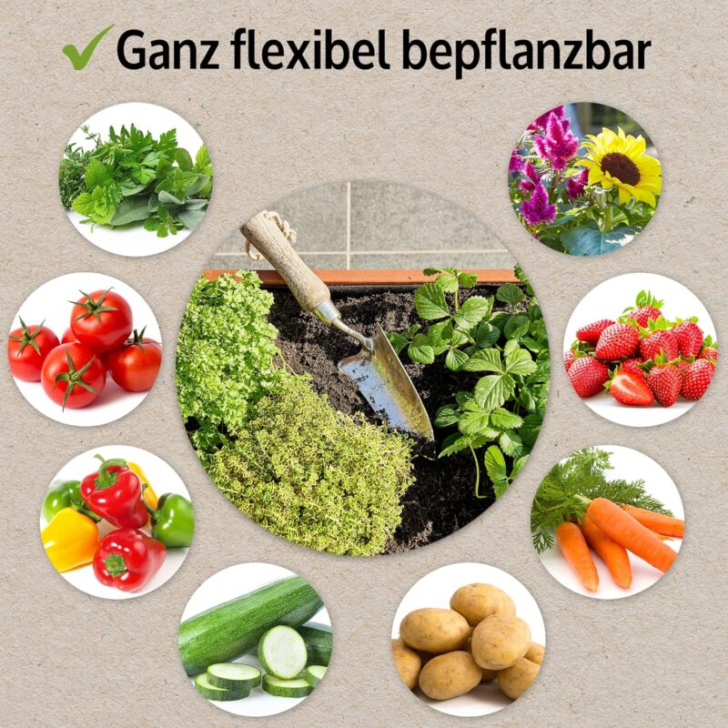 zooprinz Premium Hochbeet, massivsm Kiefernholz - perfekt für Garten/Terrasse/Balkon – Bild 3