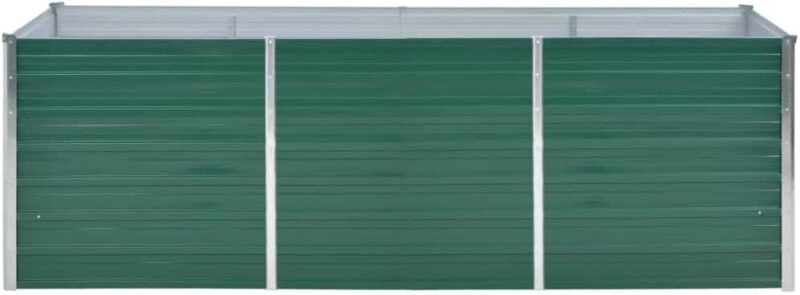 vidaXL Hochbeet aus verzinktem Stahl, 240x80x77 cm Grün – Bild 4