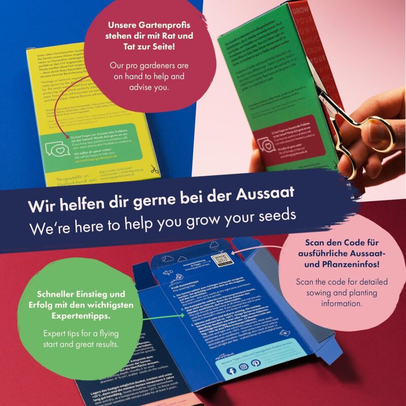 Hochbeet-Gemüse - 10 samenfeste Gemüsesorten - einfach & ertragreich - Einsteiger-Saatgutset als kleines Geschenk oder für den Eigenbedarf – Bild 5
