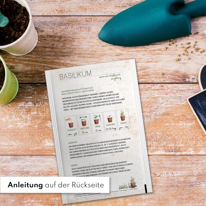 Kräuter Samen Set - 14 Kräutersamen Sorten in Samentütchen für den eigenen Kräutergarten - Samenfeste Küchenkräuter frei von Chemie & Gentechnik – Bild 3