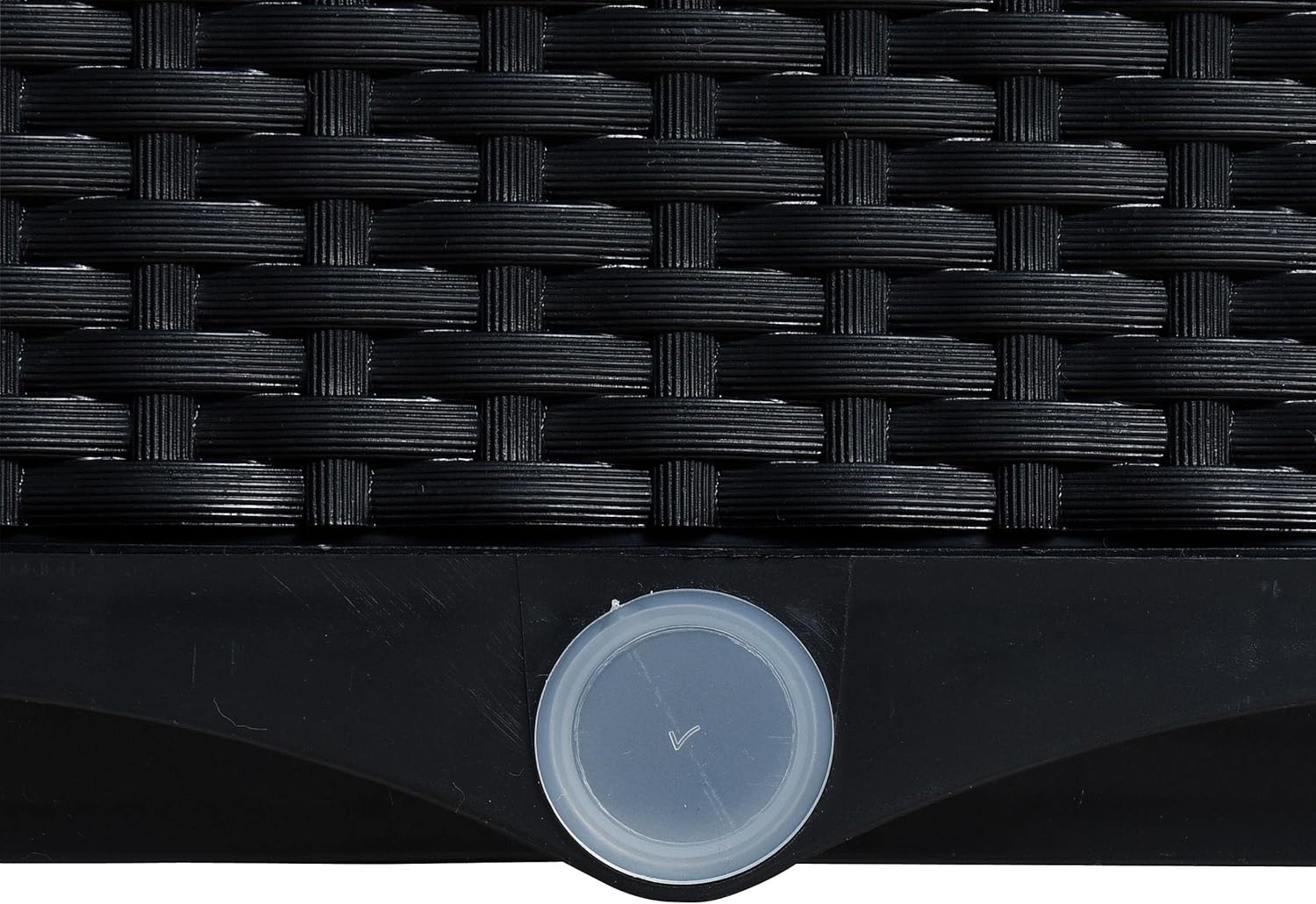 ESTEXO Blumenbeet Hochbeet Gemüsebeet 77x40x44 cm Pflanzbeet Polyrattan Pflanzkasten Schwarz – Bild 3