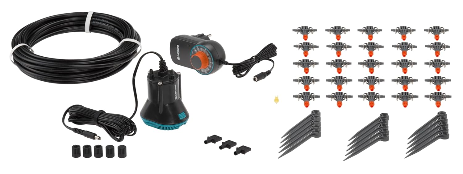 Gardena city gardening Balkon Bewässerung: Vollautomatisches Blumenkastenbewässerungs-Set, für bis zu 6 m Balkonkästen, 13 Programme (1407-20) – Bild 2