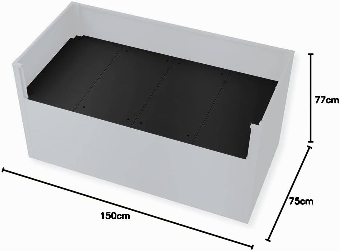 Metzler Intermediate Shelf for Raised Beds 150 x 75 x 77 cm - Sturdy Shelf Extension, Galvanised Steel, Powder Coated, Reduces Soil Volume – Bild 7