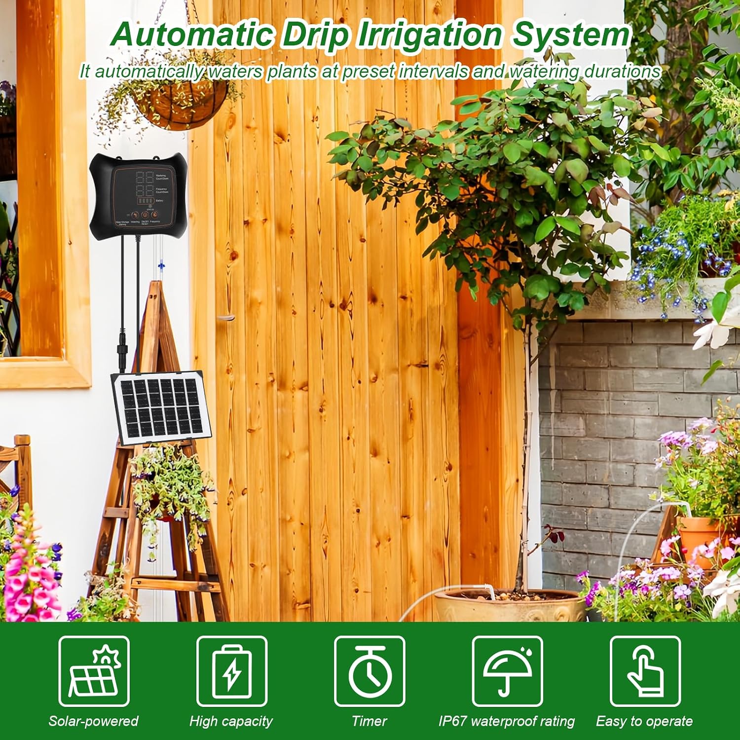 Solar Watering System Garden Automatic Watering – Bild 4