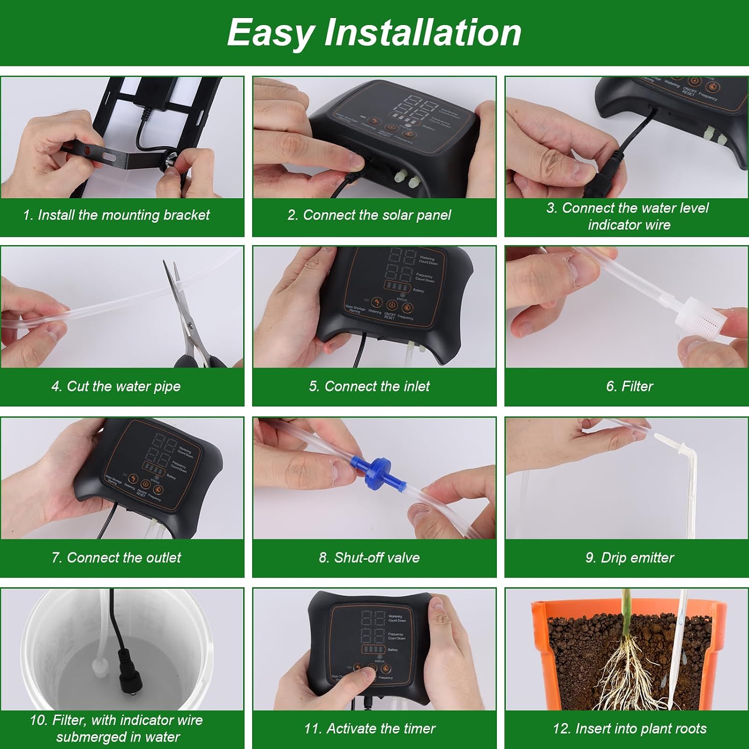 Solar Watering System Garden Automatic Watering – Bild 5