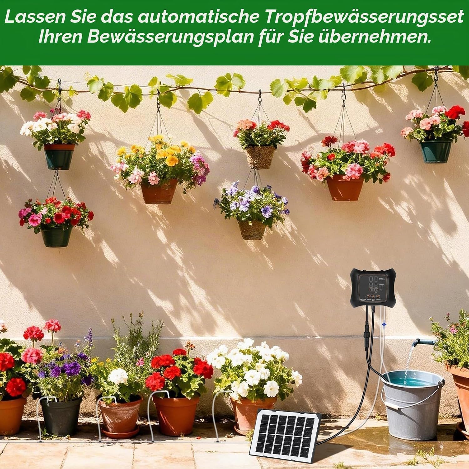 Solar Watering System Garden Automatic Watering – Bild 7