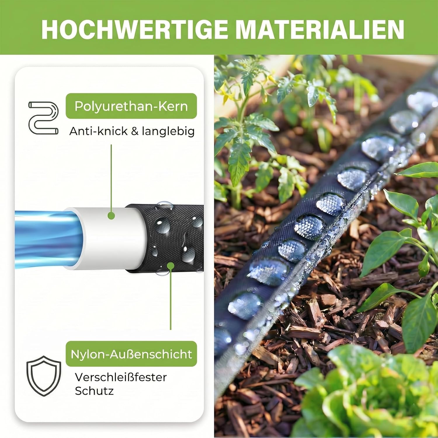 Perl Hose Irrigation 7.5 m Irrigation Hose with Holes – Bild 3