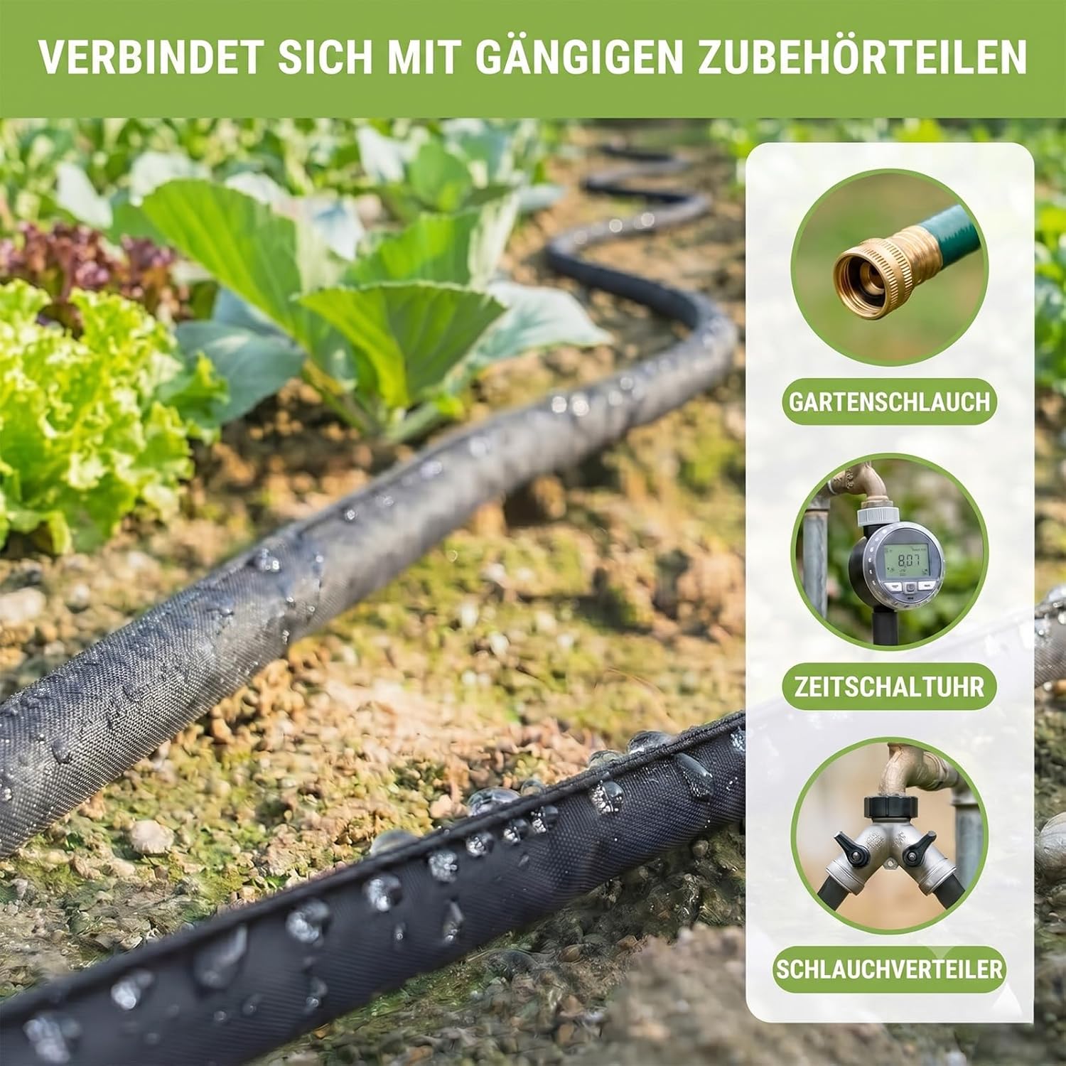 Perl Hose Irrigation 7.5 m Irrigation Hose with Holes – Bild 5