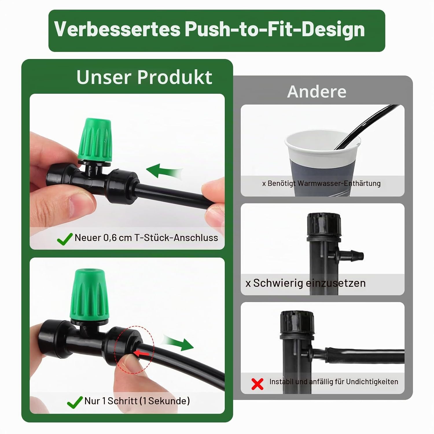 Kalolary 23m Drip Irrigation System, Drip Irrigation Irrigation Kit – Bild 5